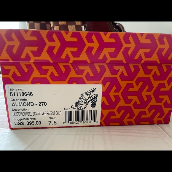 NEW Tory Burch Stacked Heels - Picture 5 of 5